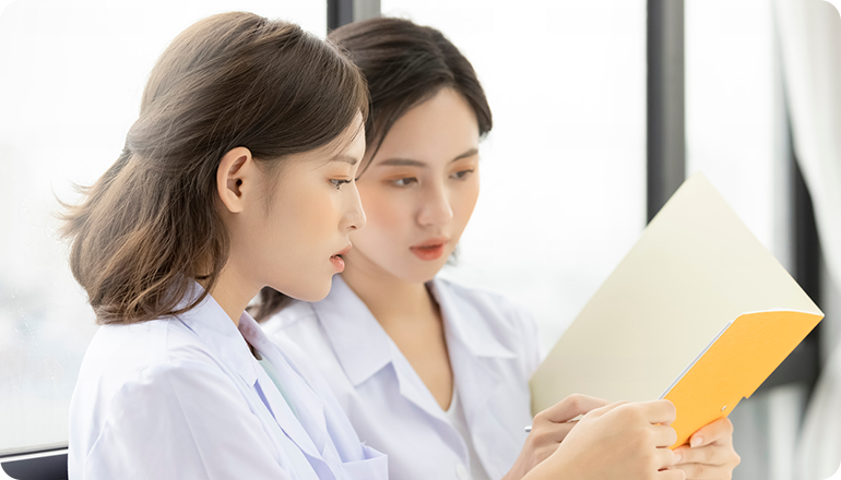 マニュアル・院内研修が充実しているため